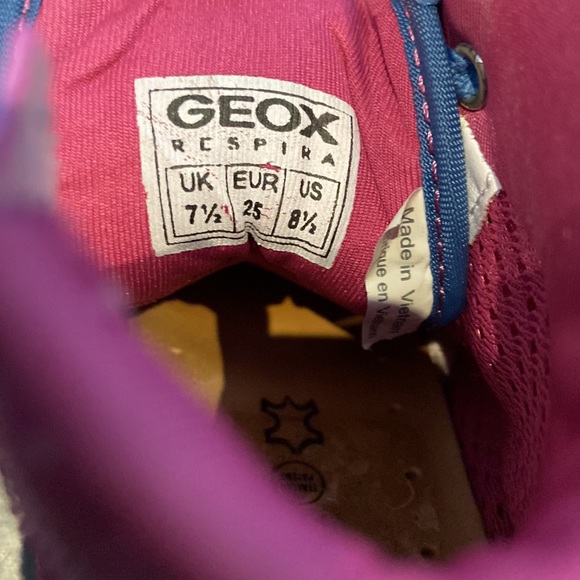 Geox leather high top sneakers size 8 1/2 - Picture 6 of 8